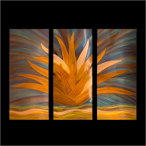 Agave Triptych Panel