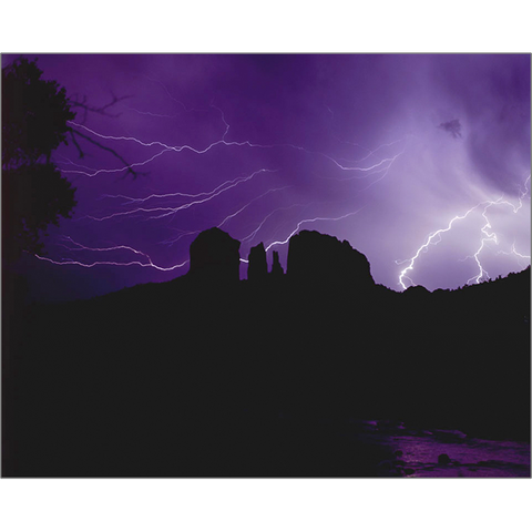 Lightning Over Cathedral Rock